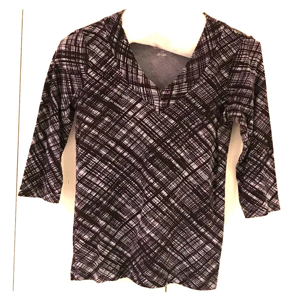 Brown and Gray Daisy Fuentes Favorite Basic Top